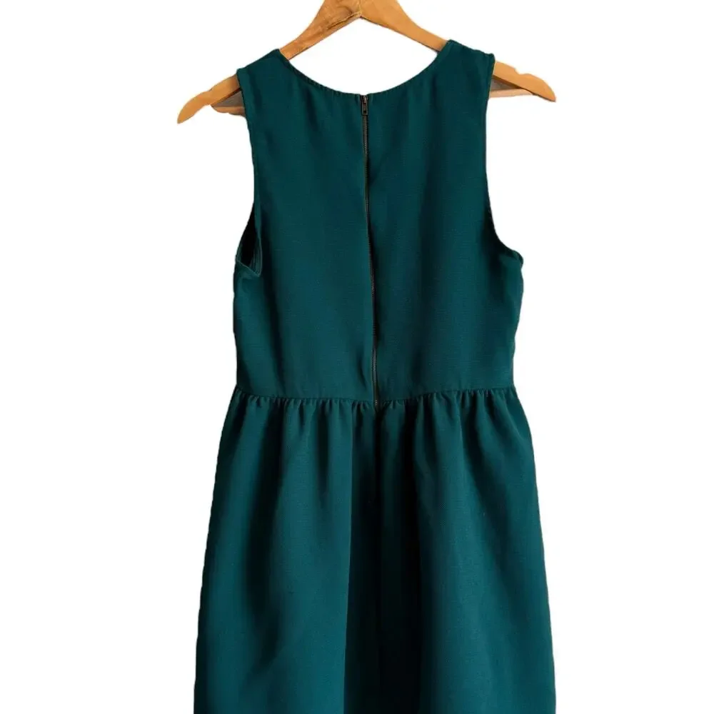 Anthropologie Everly Green Sleeveless Keyhole Cutout Mini Dress Size L - Picture 2 of 4